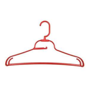 Red Plastic Travel Hanger with Folding Hook