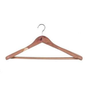 Shaped Cedar Hanger with Non-Slip Trouser Grip