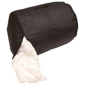 Black Breathable Double Size Duvet Storage Bag. Dimensions - 59 x 48 cms ( 23" x 19" )