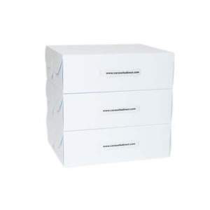 3 Small White Storage Boxes