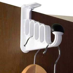Over Door Spacesaving Hanger, holds up to 5 hangers, fits doors up to 6cm