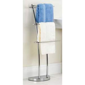 Arched Chrome Towel Rail