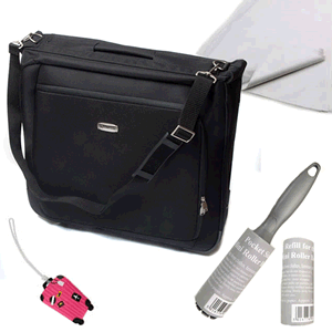 Carlton Deluxe Suit Carrier with Trolley finished in Black + SPECIAL BONUS FREE GIFT PACK