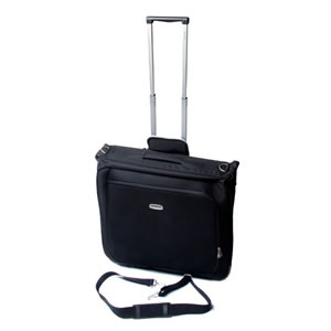 Carlton Deluxe Suit Carrier with Trolley finished in Black