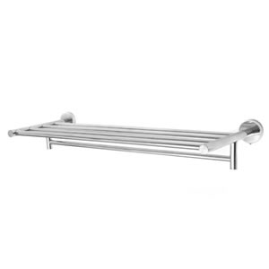 Stainless Steel Wall Mounted Towel Shelf 15 x 25 x 55 cms