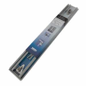 Professional Shower Curtain Bendi Track 3m made in sturdy aluminium with Chrome finish