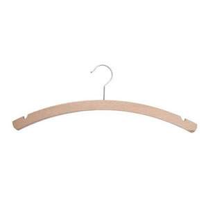 Solid Beech Crescent Shaped Tops Hanger 42cms wide