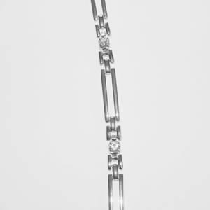 The Caraselle Jewelled Bra Strap Silver Bar & Diamonte
