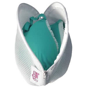 Large Lingerie Zipped Bra Net Wash Bag 26 x 18 x 14cms, for Bra sizes DD up to GG