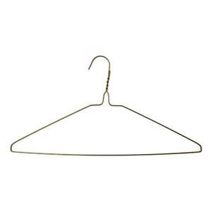 10 Bronze Finish Metal Shirt Hangers 40cm