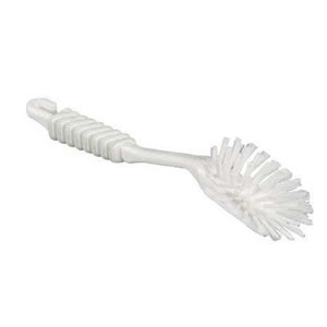 Washing Up Brush made in high grade White Polyester with White Nylon Bristles