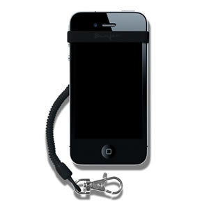 The Caraselle My Bunjee Mobile Phone Accessory in Black. Get a Grip. Bunjee it! As seen on Dragons Den