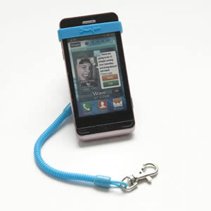 The Caraselle My Bunjee Mobile Phone Accessory in Blue. Get a Grip. Bunjee it! As seen on Dragons Den