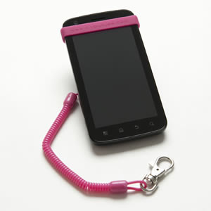 The Caraselle My Bunjee Mobile Phone Accessory in Pink. Get a Grip. Bunjee it! As seen on Dragons Den
