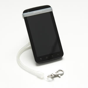 The Caraselle My Bunjee Mobile Phone Accessory in Clear. Get a Grip. Bunjee it! As seen on Dragons Den