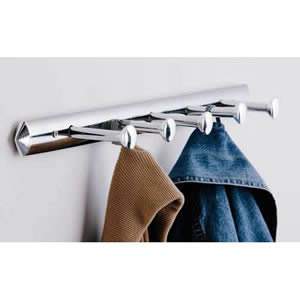 Chrome 5 Hook Wall Hanger