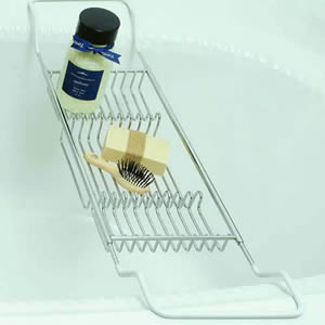 Large Chrome Finish Bath Bridge