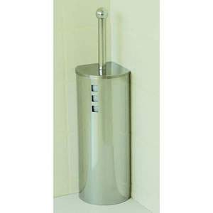 Chrome Corner Fitting Toilet Brush Holder