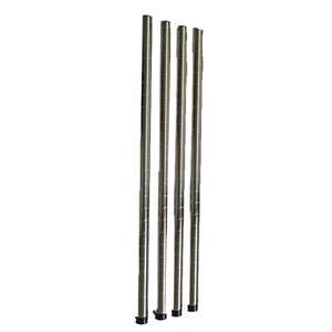 Pack of four 2ft Chrome Uprights