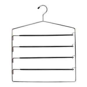 Chrome Non-Slip Space Saver Trouser Hanger