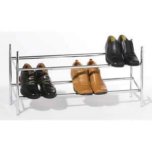 Chrome Stackable Shoe Rack
