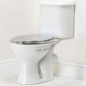 Deluxe quality Toilet Seat with a high gloss Chrome finish