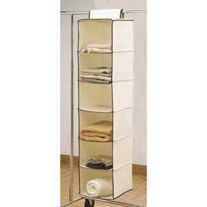 Cream Hanging Wardrobe Organizer