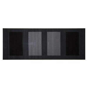 Rio Machine Washable Runner 57 x 150 cms Black & Grey