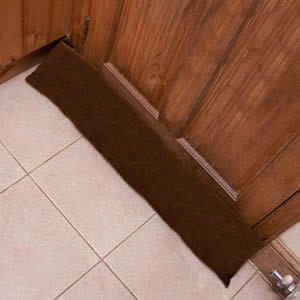 Luxury Draught Excluder in Dark Brown Corduroy
