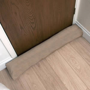 Beige Corduroy Luxury Draught Excluder