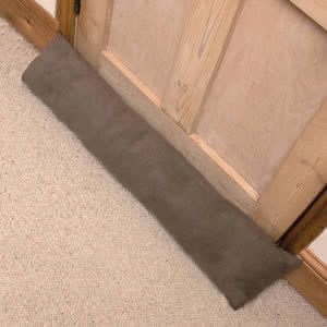 Luxury Draught Excluder in Mid Brown Corduroy