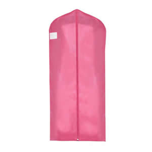 Pink Polypropylene Breathable Long Coat / Dress Cover 152 x 63cm