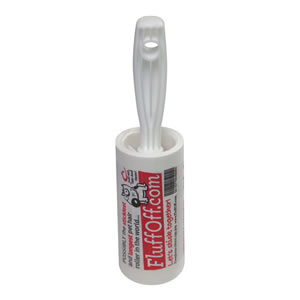 The Caraselle FluffOff Sticky Roller Brush 7.5 metres long roll of sticky paper
