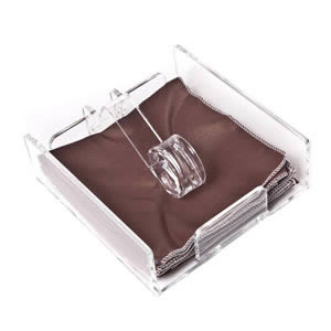 Caraselle Acrylic Napkin Holder with Easy Release Arm 175 x 180 x 60 mm