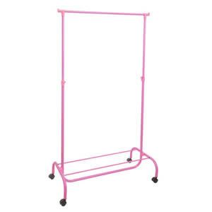 Pink Garment Rail with Shoe Rack