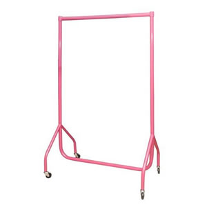 3ft Bespoke Custom Coated Pink Garment Rail