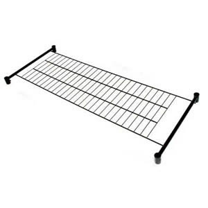 Spacesaving 4' Bottom Shelf for our 4' Superior All Black Clothes Rail