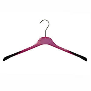 Gok's Pink Deluxe Shaped Tops Hanger with Non-Slip Shoulder piece 44cms wide