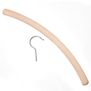 Handicraft Crescent Shape Hanger with Separate Hook. Ideal for making padded hangers