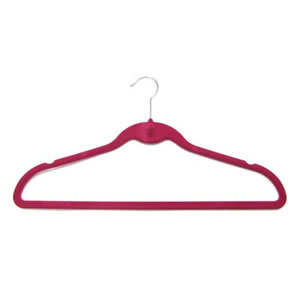 Non-Slip Suit Huggable Hanger in Deep Pink 45cm wide & 25cm high