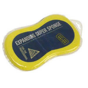 The Expanding Super Sponge Extra Absorbent Synthetic Sponge for Interiors & Exteriors