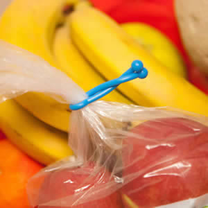 Pack of 6 x Food Bag Clips British Designed & Made Assorted colours