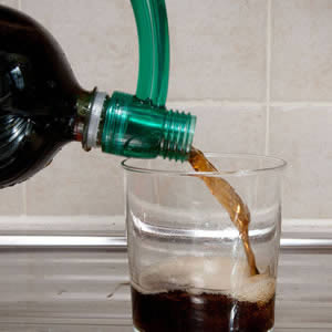 Caraselle Bottle Pourer in Green. Made in the UK