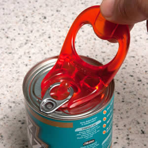 Caraselle Can Ring Pull in Red.  Made in the UK