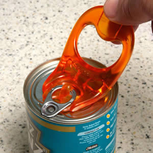 Caraselle Can Ring Pull in Orange.  Made in the UK