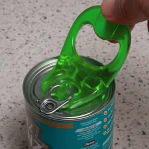 Caraselle Can Ring Pull in Green.  Made in the UK