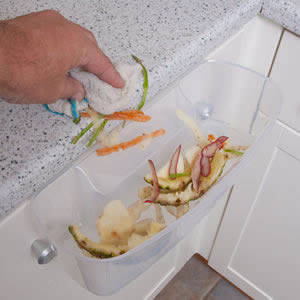 The Caraselle Clear Away  Container  Ideal for Vegetable Peelings