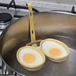 Caraselle Double Egg Poacher with non-stick coating