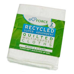 Pack of 2 Ecoforce Recycled Super Absorbent Multi purpose Cloths