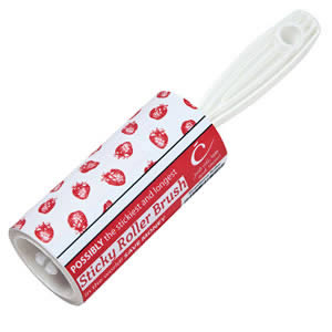 The Caraselle New Designer Roller Brush with Strawberries Design.  7.5m of very sticky paper